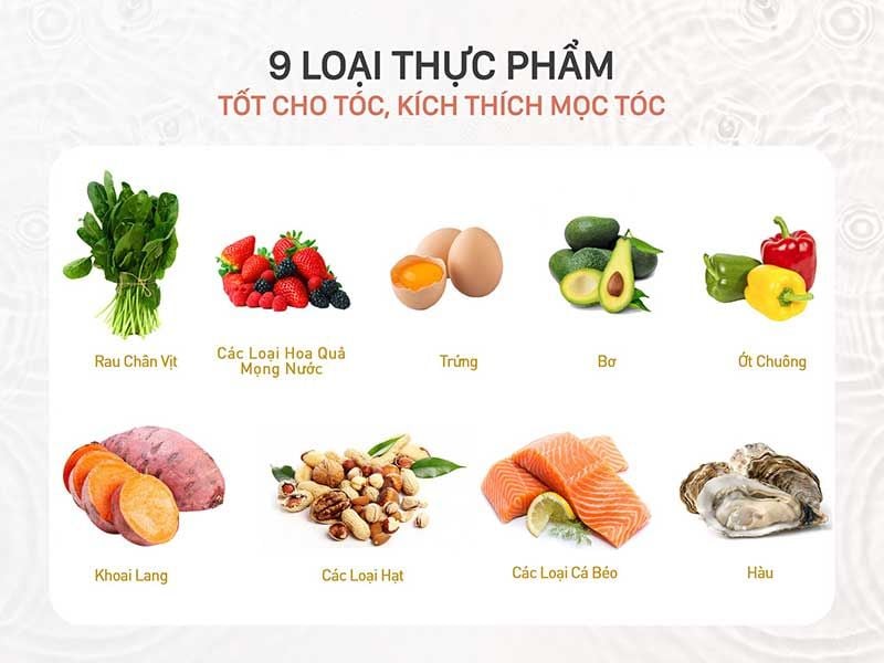 Một số thực phẩm tốt cho tóc, hỗ trợ kích thích mọc tóc