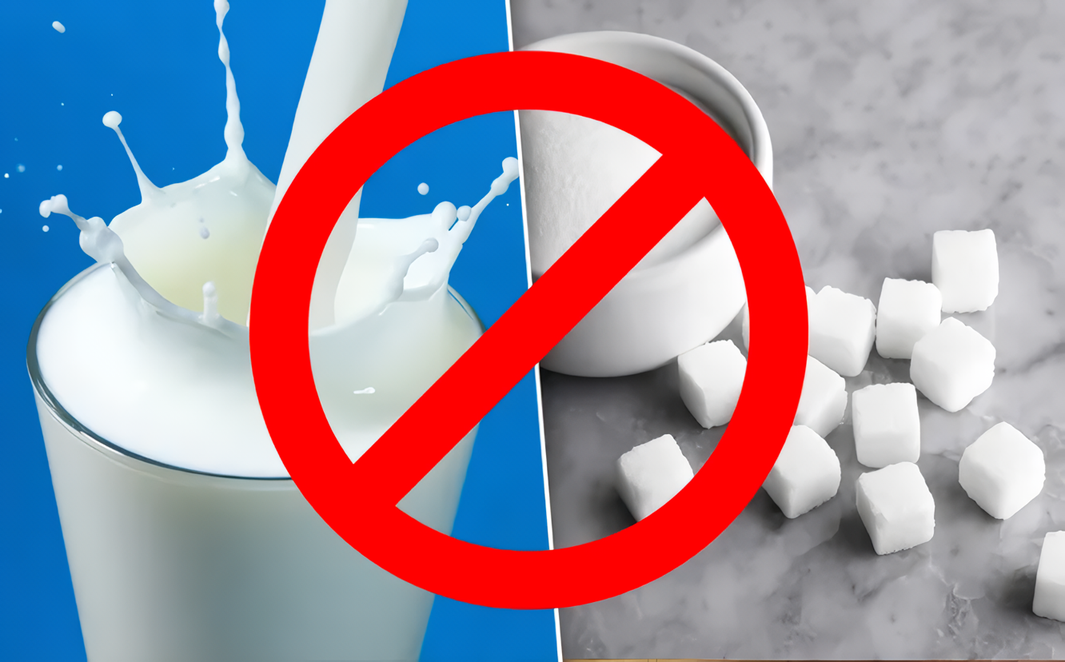 Các thực phẩm như đường và sữa cần hạn chế vì có thể tăng tiết dịch ở mũi