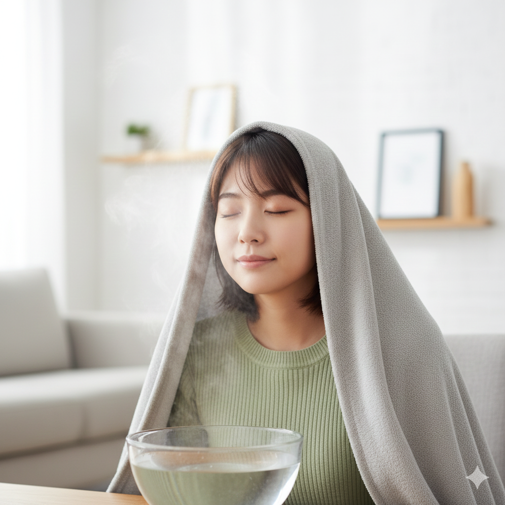 xông giúp giảm phù nề niêm mạc mũi hiệu quả tại nhà