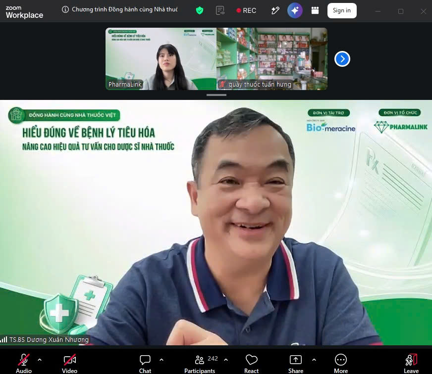 Workshop “Hiểu đúng về bệnh lý tiêu hóa” Meracine và Pharmalink tổ chức 1