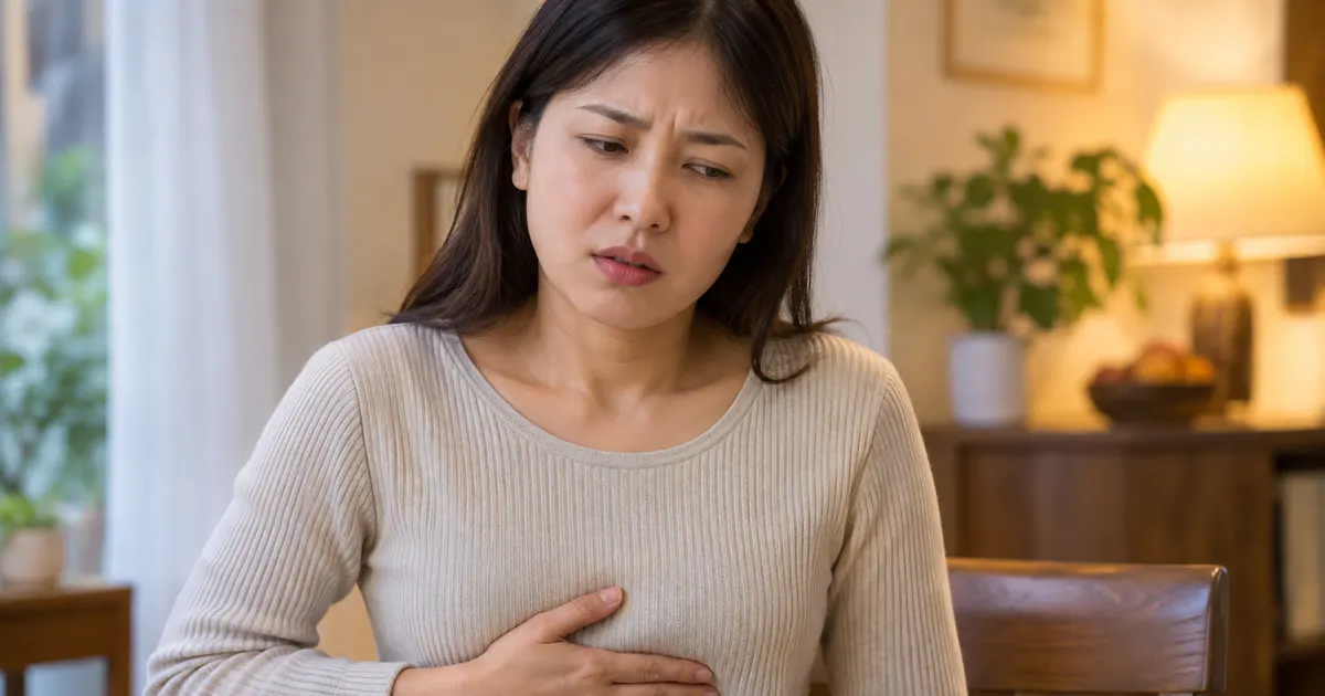 Người trưởng thành ngồi thẳng sau bữa ăn, minh họa bệnh trào ngươc dạ dày