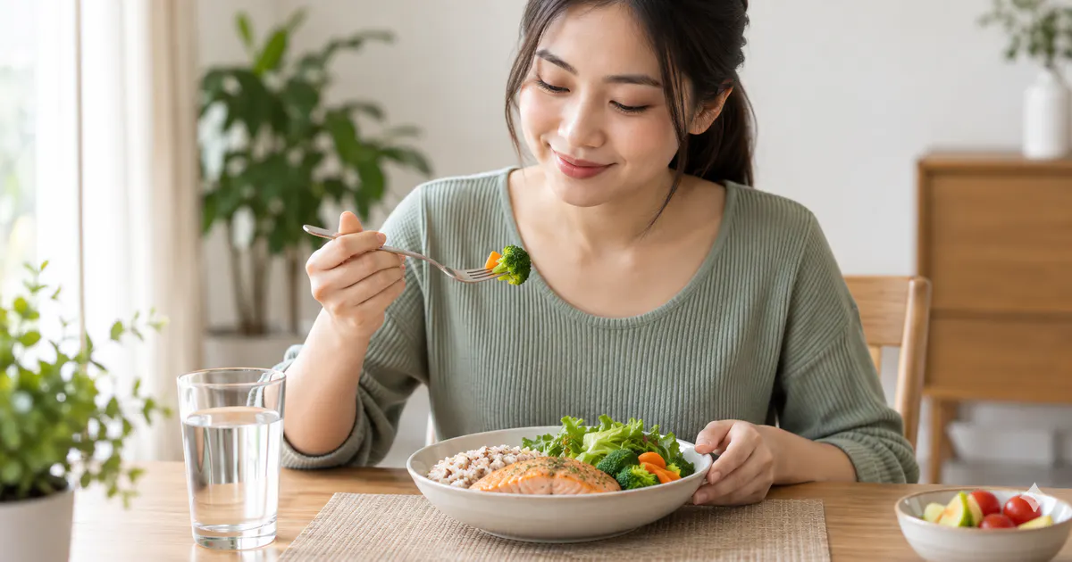 Ăn chậm và ngồi thẳng để hỗ trợ hạn chế triệu chứng trào ngược
