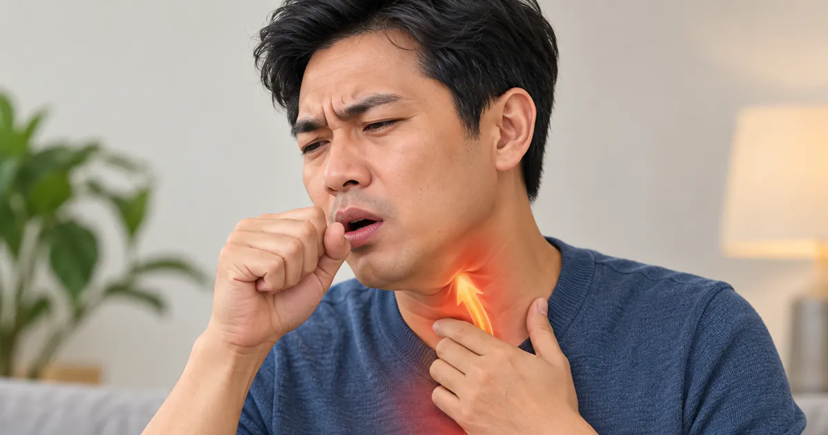 Người lớn ho và khàn tiếng có thể liên quan đến trào ngược