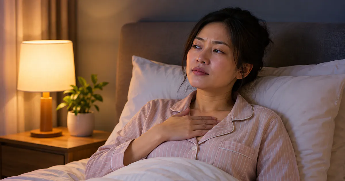 Tư thế nằm nâng thân trên giúp người lớn theo dõi triệu chứng trào ngược ban đêm