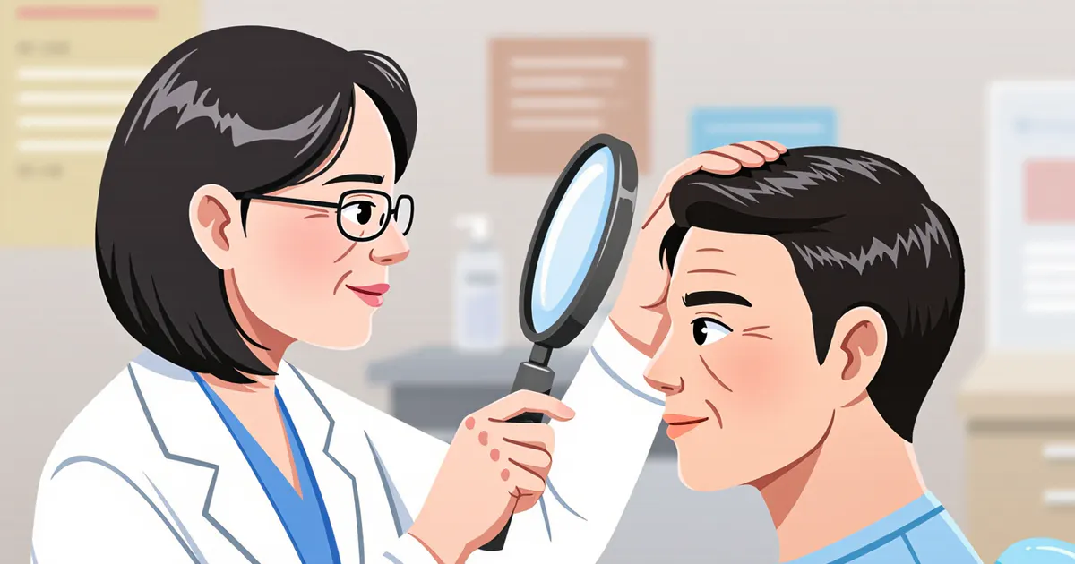 Khám da liễu khi da đầu có cục sần kéo dài hoặc kèm dấu hiệu bất thường