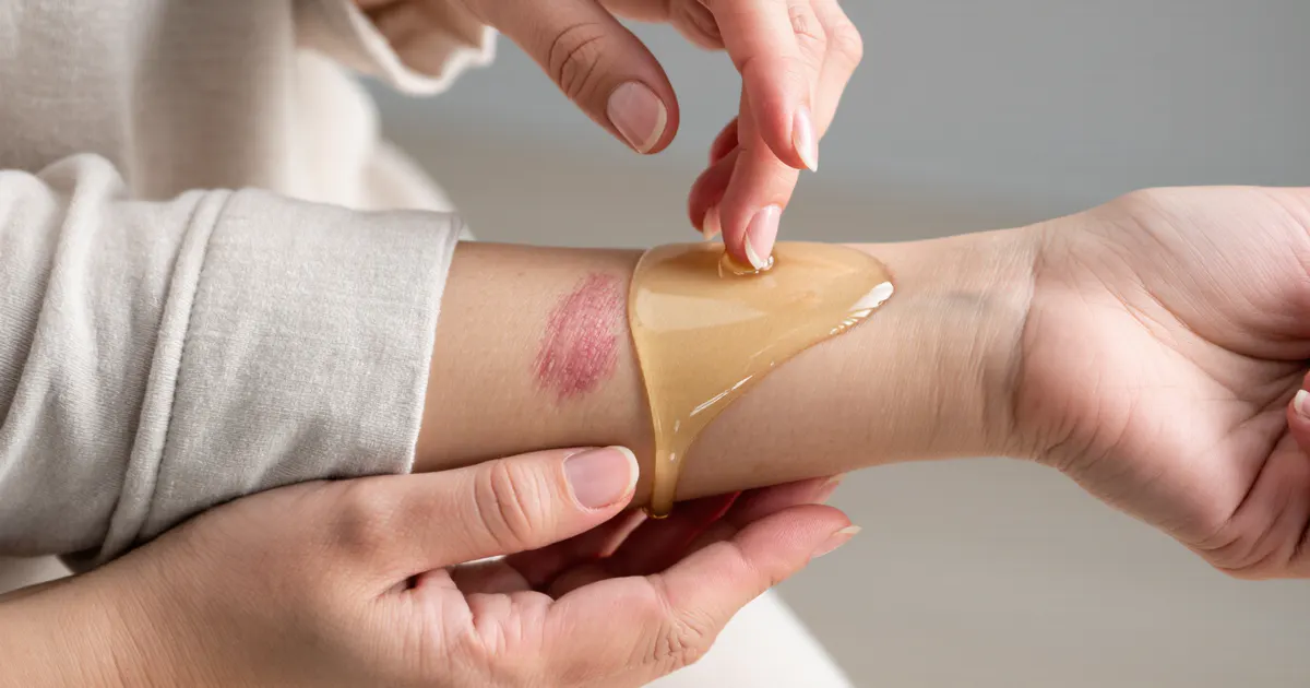 Dầu cám gạo chữa viêm da cơ địa được thoa lớp mỏng trên vùng da khô nhạy cảm