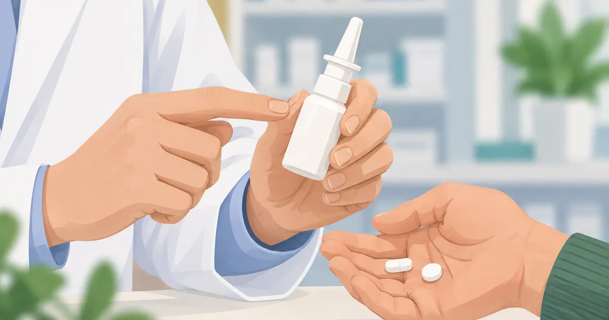 Trao đổi với dược sĩ về thuốc xịt khi nghẹt mũi