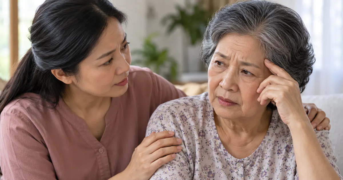 Người thân nhận thấy dấu hiệu suy giảm trí nhớ cần được thăm khám