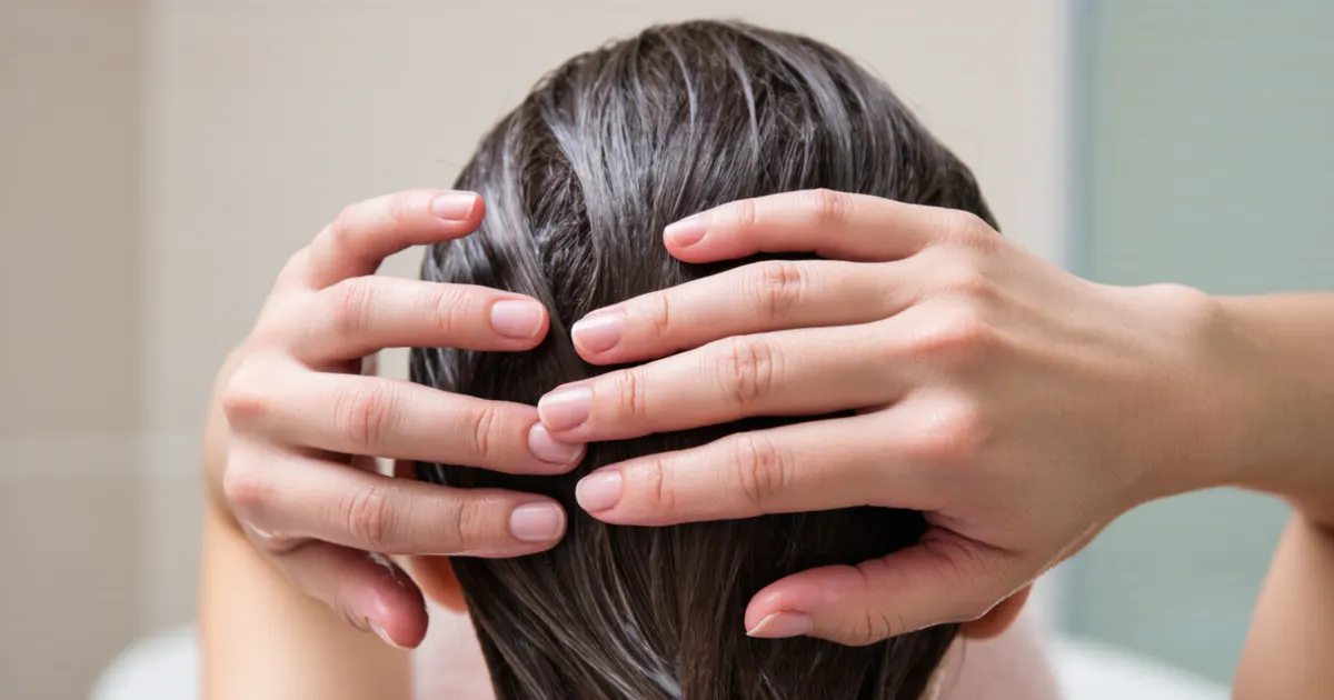Chăm sóc da đầu nhẹ nhàng khi dùng thuốc bôi viêm da tiết bã