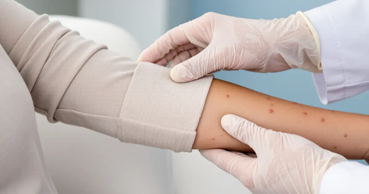 Cận cảnh chăm sóc vùng da có thuốc bôi viêm lỗ chân lông an toàn