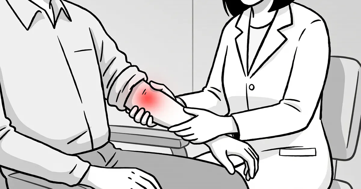 Người bệnh trao đổi với nhân viên y tế khi viêm da cơ địa có dấu hiệu bất thường