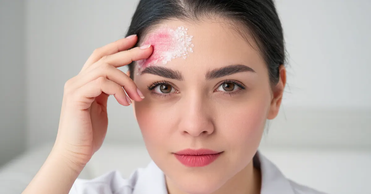 Người phụ nữ chăm sóc da đầu bị ngứa và bong vảy khi tìm hiểu thuốc trị viêm da dầu