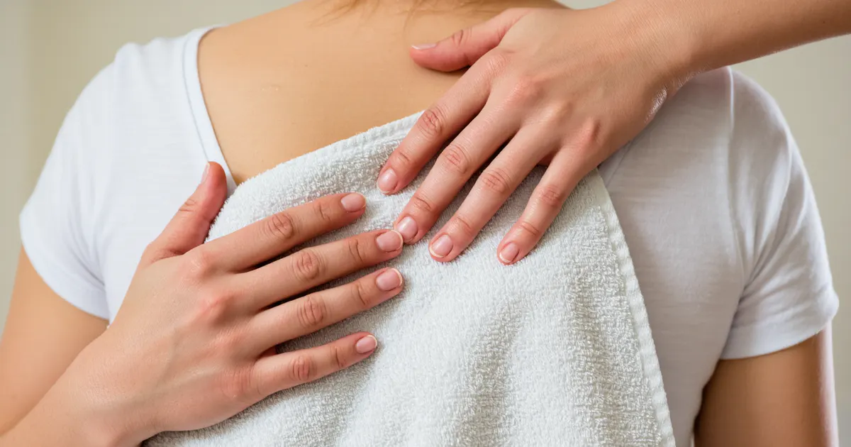 Chăm sóc vùng lưng nhẹ nhàng để giảm kích ứng khi viêm nang lông
