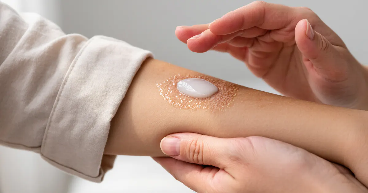 Người chăm sóc vùng da khô ngứa trong quá trình trị viêm da cơ địa