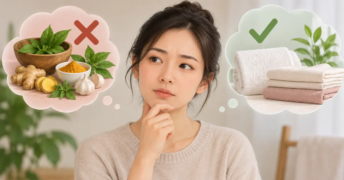 Minh họa lựa chọn thói quen chăm sóc da đơn giản khi bị viêm da cơ địa