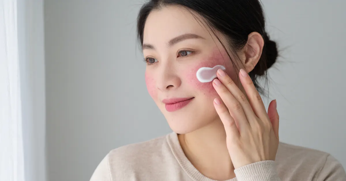 Thoa dưỡng ẩm nhẹ nhàng để bảo vệ hàng rào da mặt