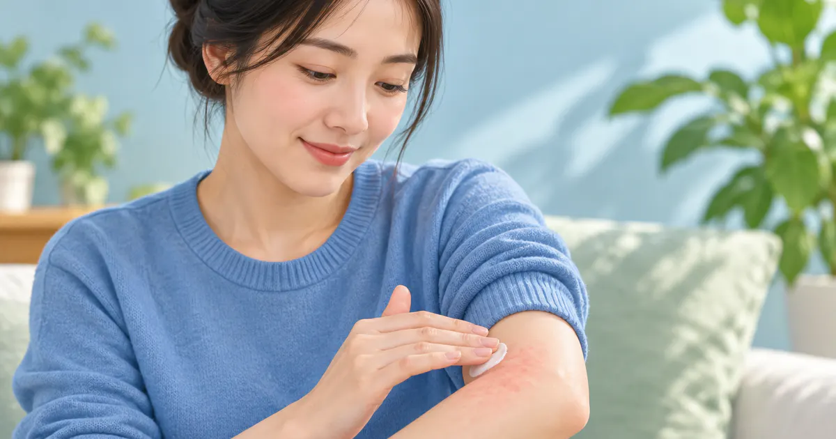 Chăm sóc nhẹ nhàng và dưỡng ẩm cho vùng da bị viêm da tiếp xúc
