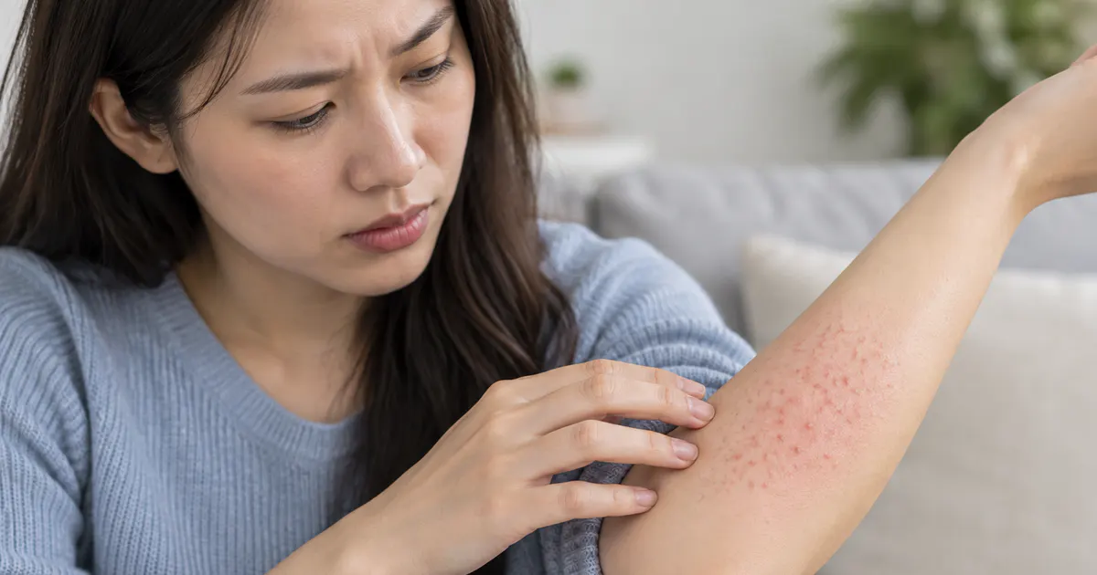 Vùng da tay đỏ và sưng hơn, dấu hiệu nên được nhân viên y tế đánh giá
