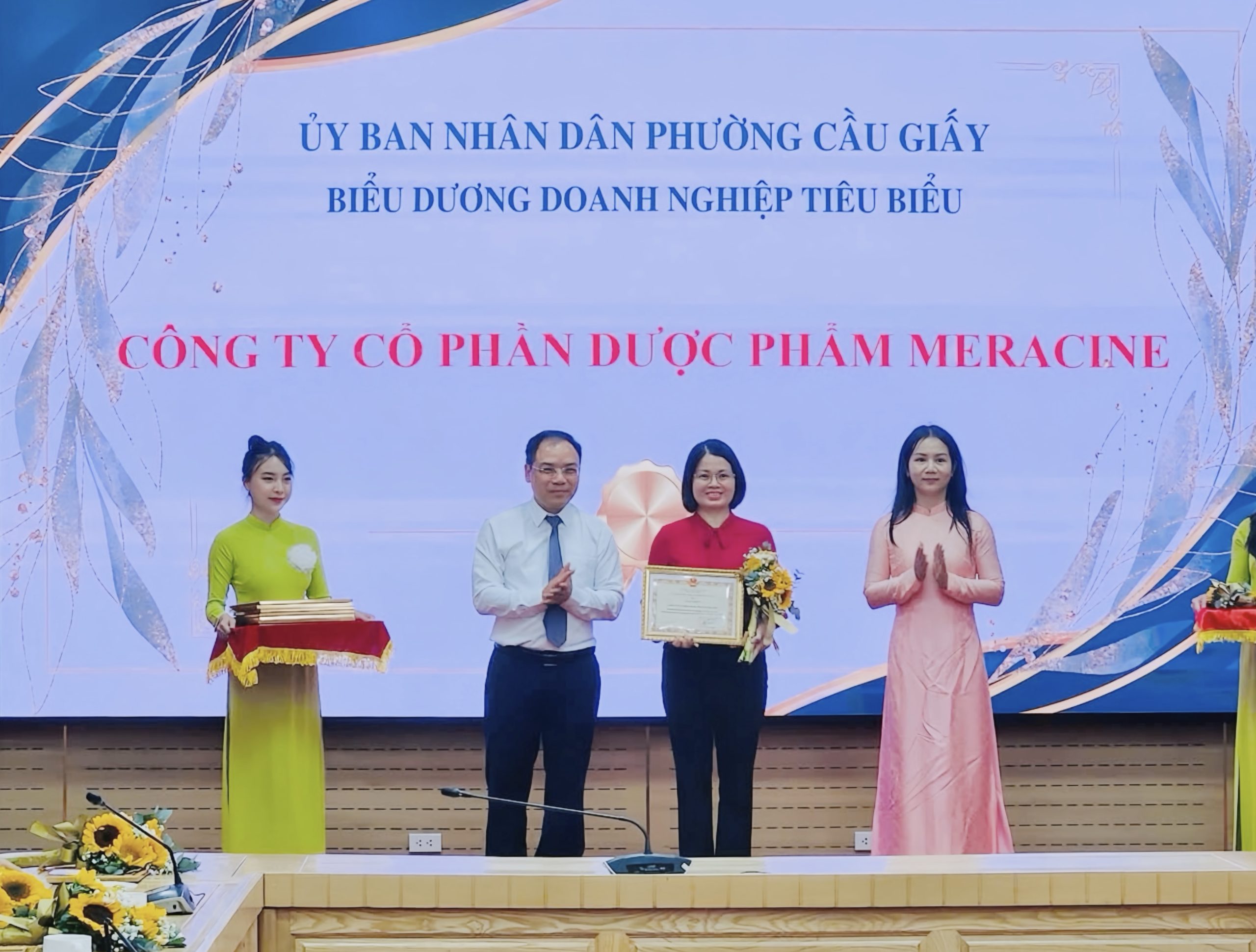 MERACINE ĐƯỢC BIỂU DƯƠNG LÀ DOANH NGHIỆP TIÊU BIỂU PHƯỜNG CẦU GIẤY NĂM 2026