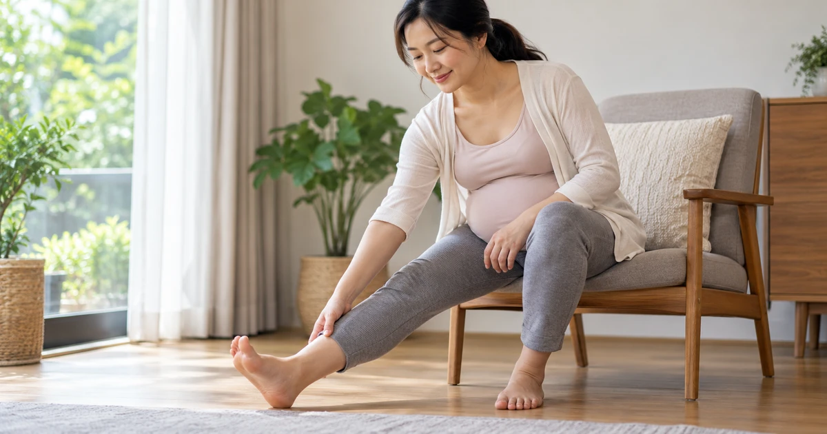 Mẹ bầu đi bộ nhẹ nhàng ban ngày với tư thế an toàn