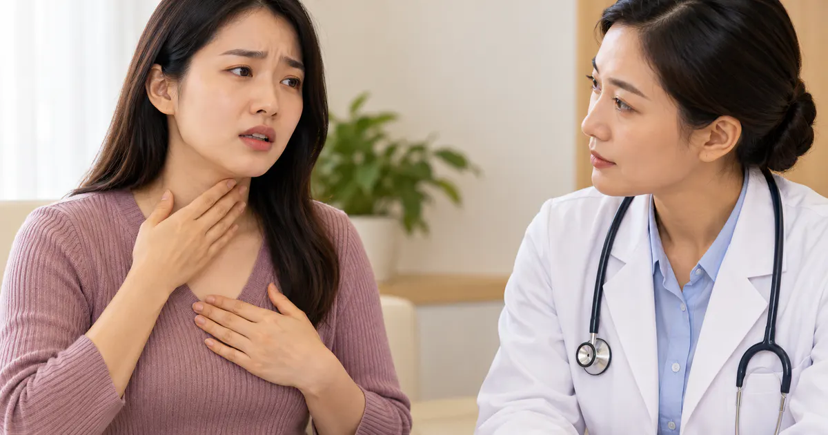 Người bệnh trao đổi với nhân viên y tế khi biểu hiện trào ngược dạ dày thực quản kéo dài