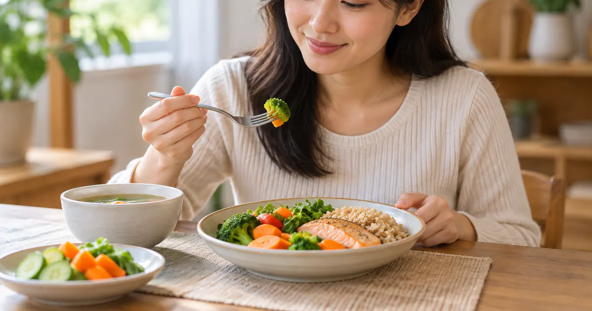 Người bệnh ngồi ăn tư thế thẳng để hỗ trợ giảm khó chịu do trào ngược dạ dày