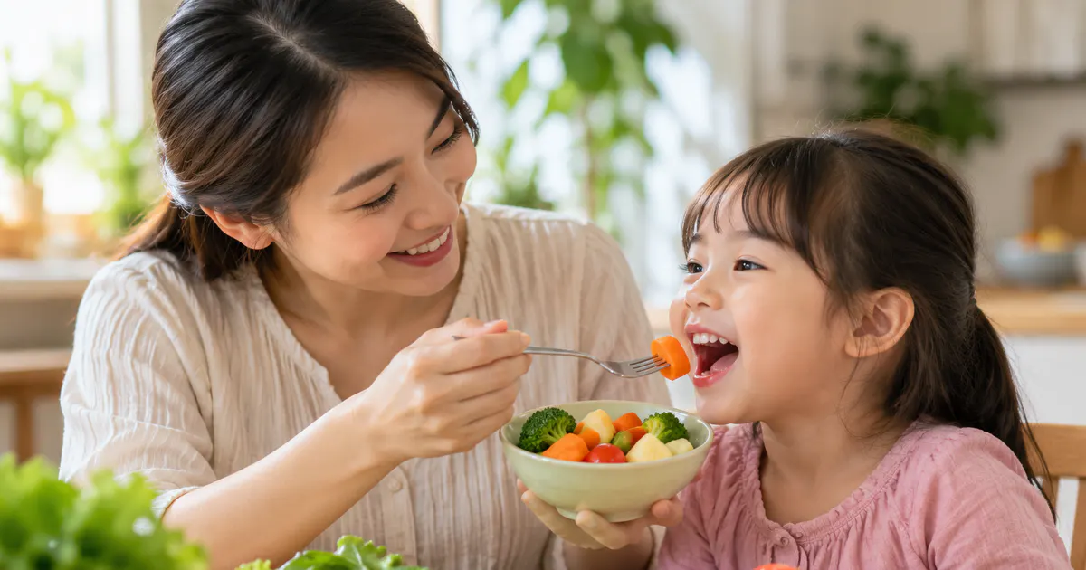 Cách bổ sung chất xơ cho trẻ nhỏ với rau củ và trái cây mềm trong bữa ăn gia đình