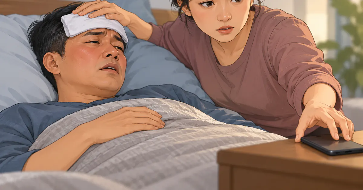 Người chăm sóc nhận biết dấu hiệu bất thường và tìm hỗ trợ y tế cho người bị sốt