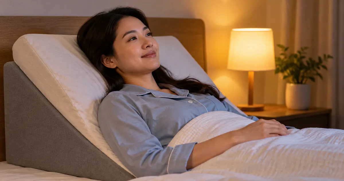 Tư thế nâng phần thân trên khi ngủ để giảm trào ngược ban đêm