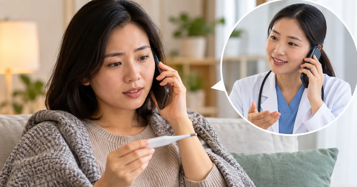 Theo dõi thân nhiệt và liên hệ cơ sở y tế khi cần