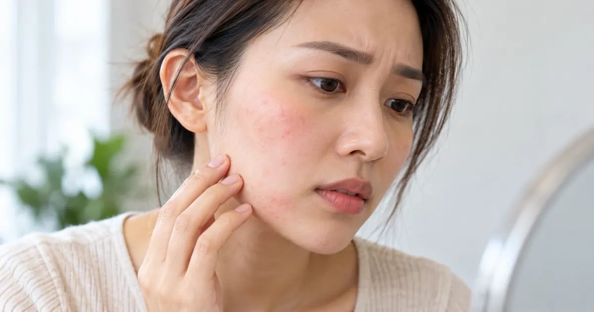 cách nhận biết dị ứng mỹ phẩm trên mặt qua vùng da đỏ và ngứa