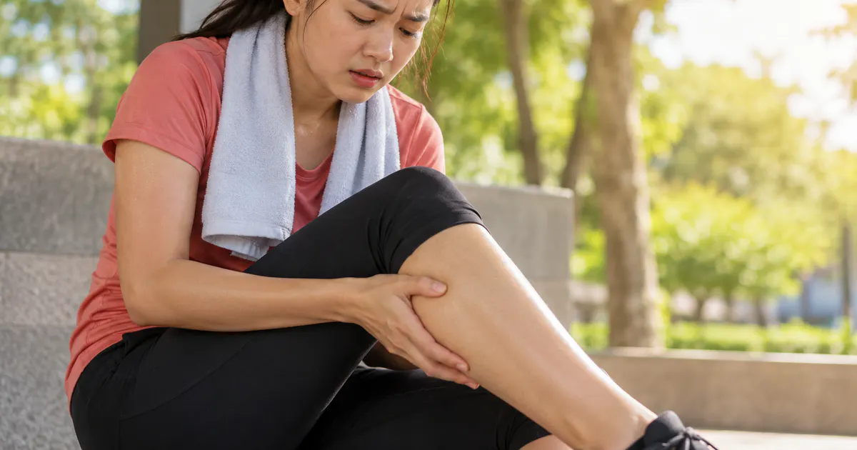 Người tập dừng vận động và nghỉ ở nơi mát khi có dấu hiệu chuột rút