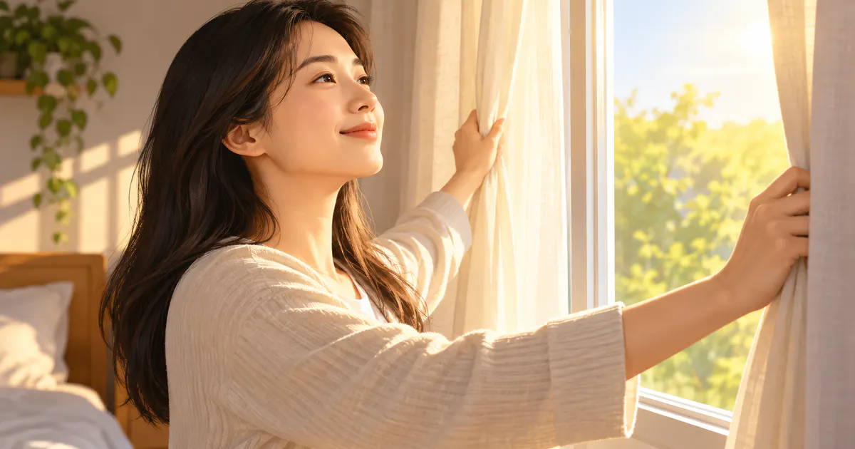 Đón ánh sáng buổi sáng để hỗ trợ phục hồi nhịp ngủ sau thức khuya