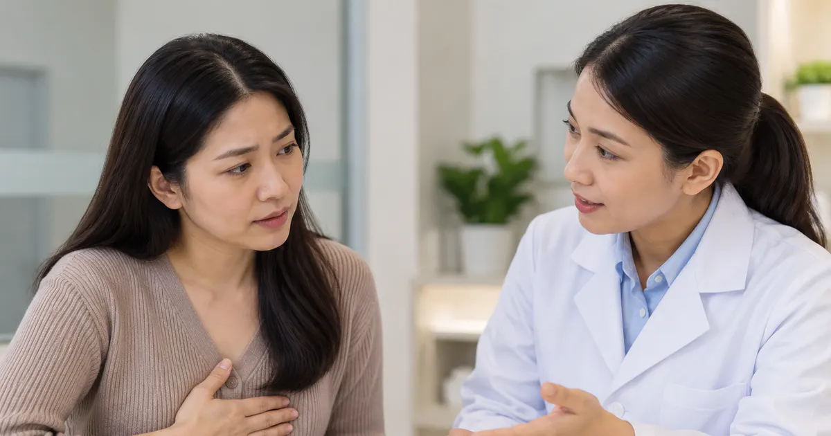 Tư vấn nhân viên y tế trước khi dùng thuốc giảm triệu chứng trào ngược