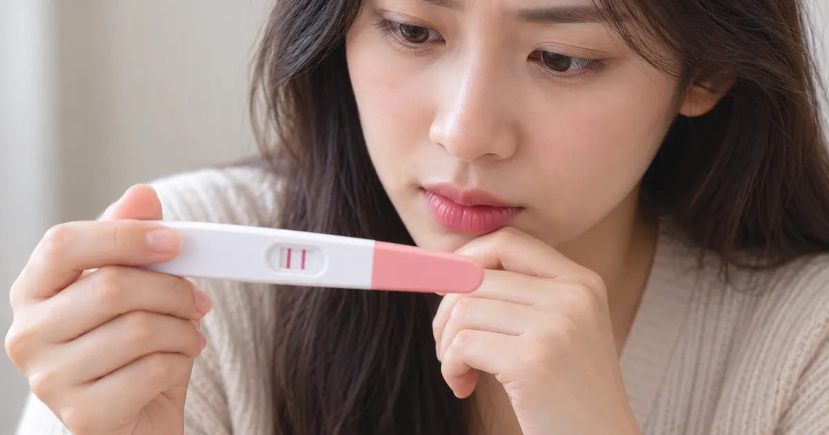 Minh họa cách đọc kết quả que thử thai đúng thời gian