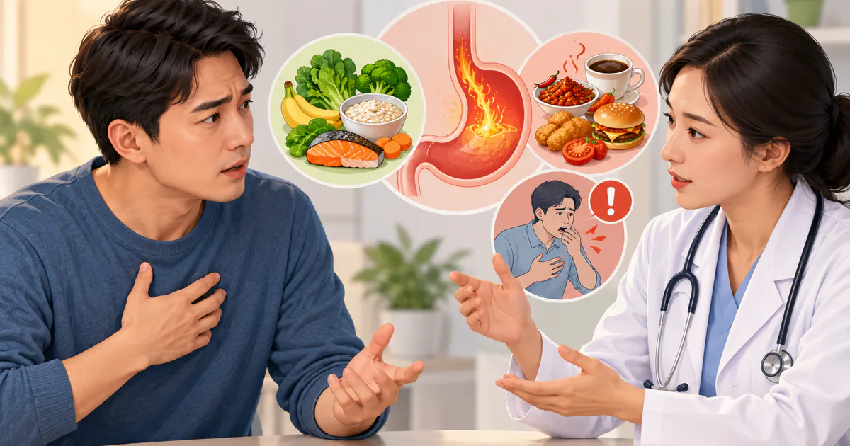 Tư vấn y tế khi triệu chứng trào ngược dạ dày cần được đánh giá