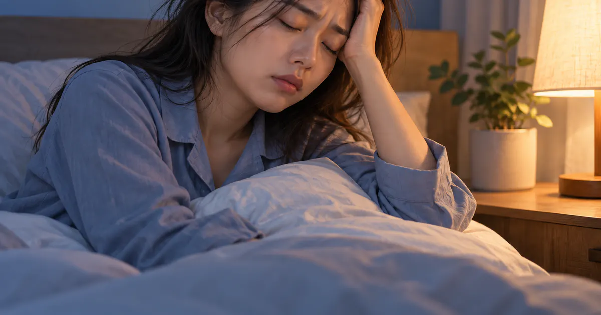 Minh họa thiếu ngủ và căng thẳng có thể gây uể oải