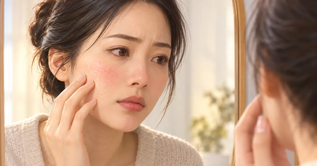 Nhận biết vùng da mặt khô đỏ bất thường cần được theo dõi