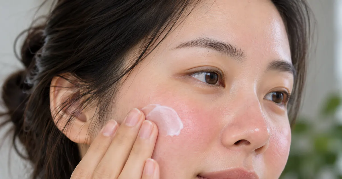 Thoa dưỡng ẩm dịu nhẹ để hỗ trợ phục hồi hàng rào da mặt