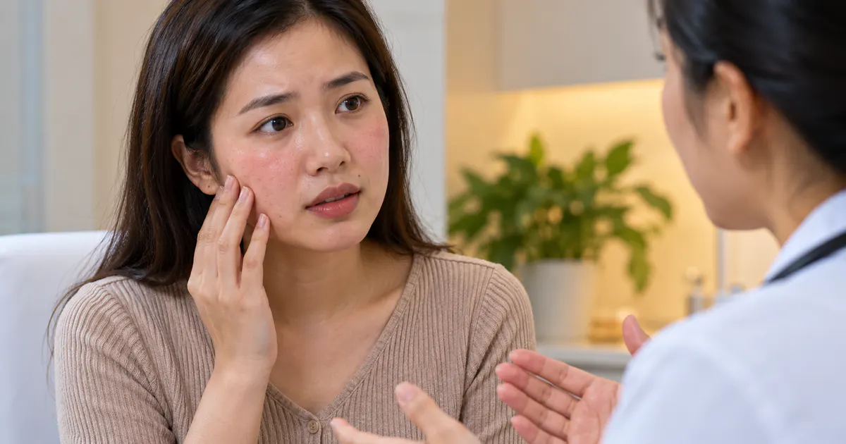 Tư vấn y tế khi da mặt nổi mẩn kéo dài hoặc có dấu hiệu bất thường