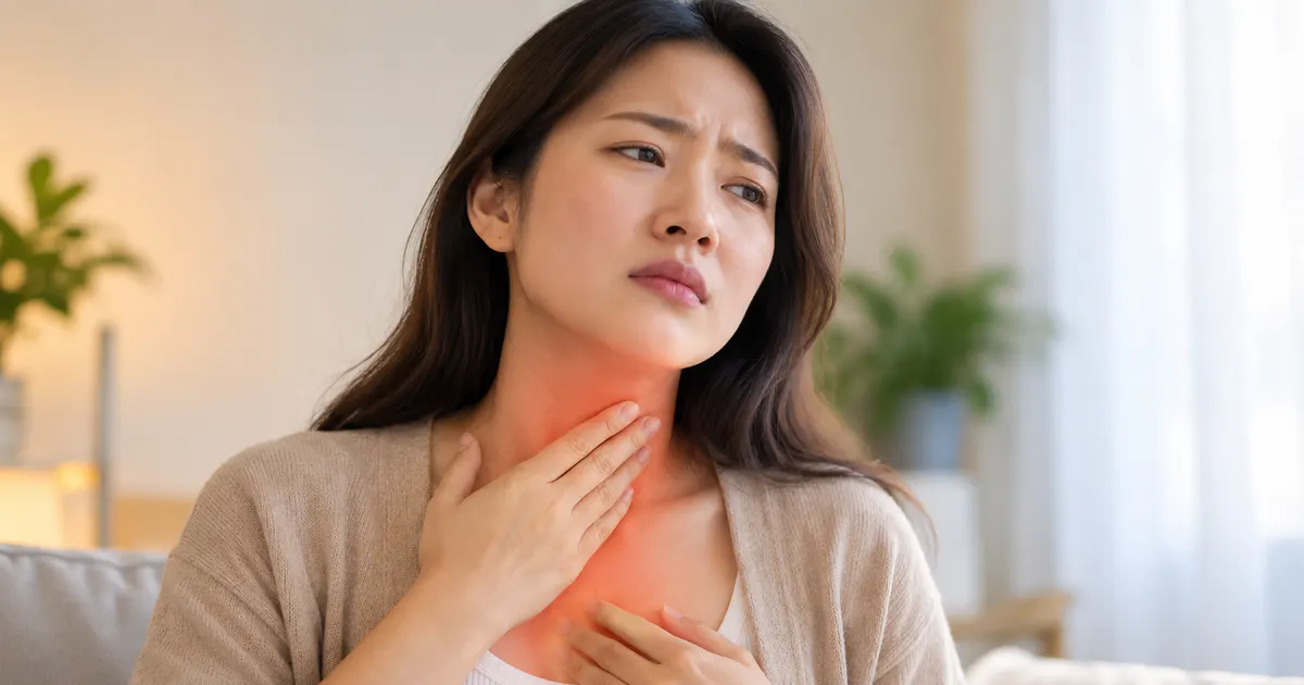 Người trưởng thành nhận biết dấu hiệu của bệnh trào ngược dạ dày với cảm giác nóng rát vùng ngực