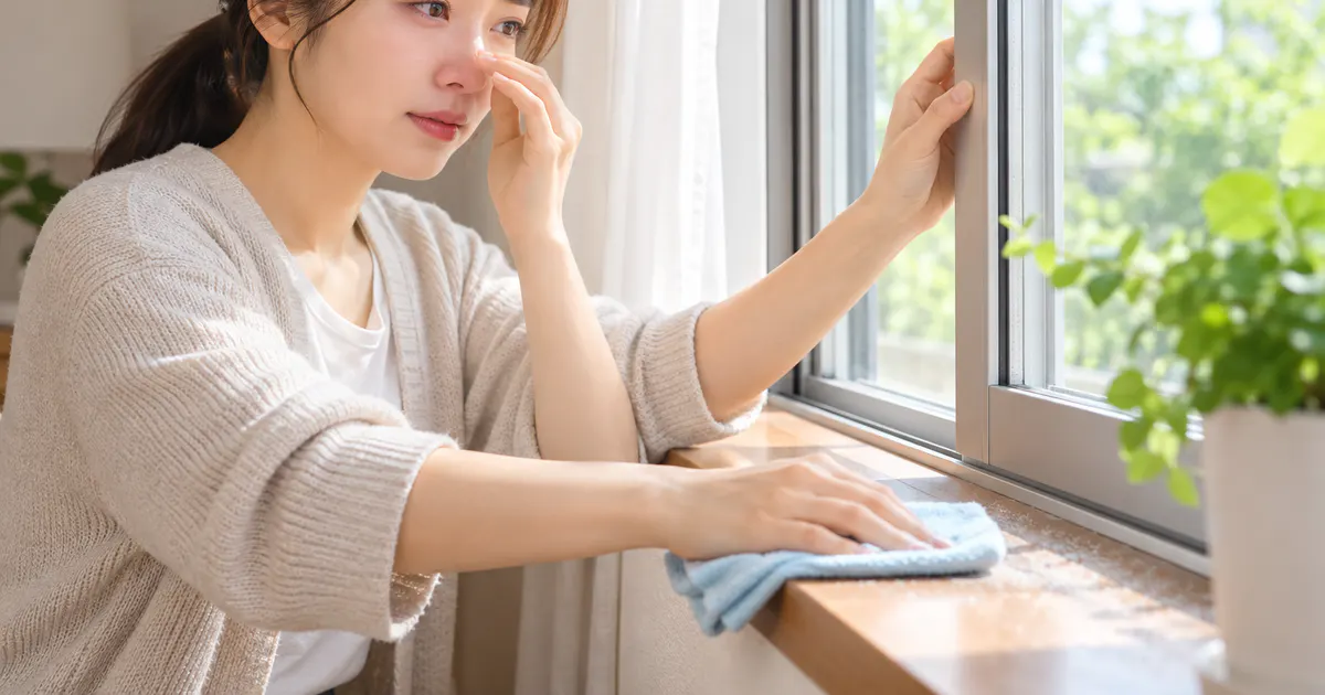 Minh họa cách giảm tiếp xúc với dị nguyên để chăm sóc viêm mũi dị ứng