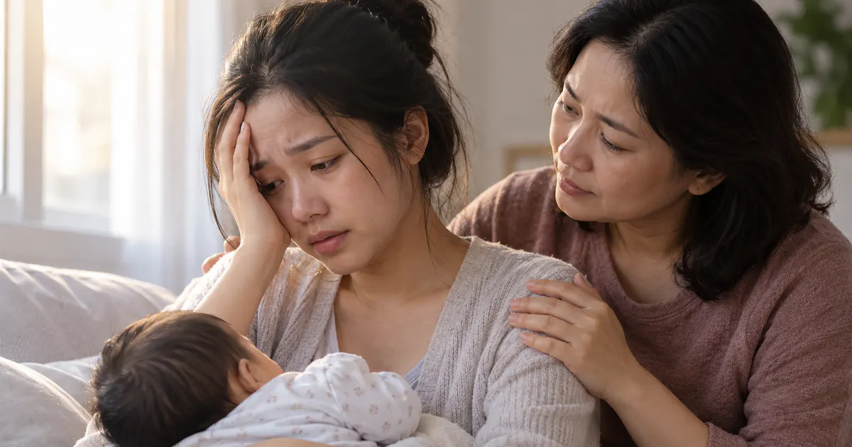 Dấu hiệu trầm cảm sau sinh ở người mẹ và sự đồng hành của gia đình
