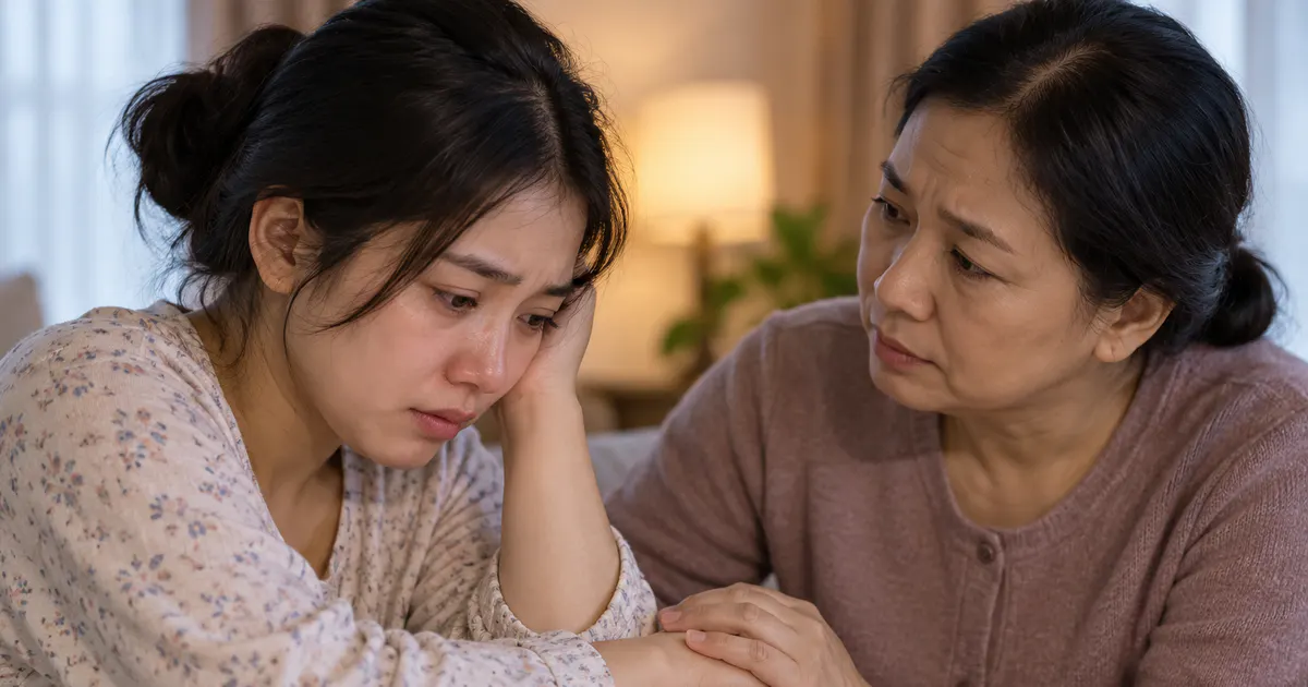 Gia đình ở cạnh người mẹ sau sinh khi cần trợ giúp khẩn cấp