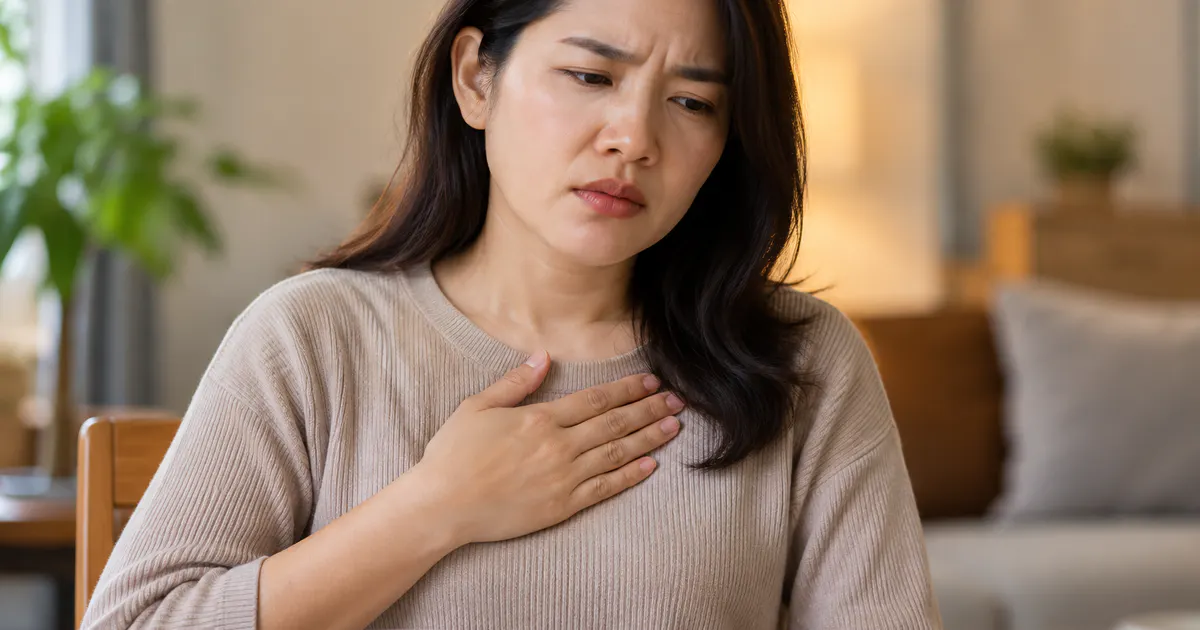 Dấu hiệu trào ngược dạ dày ở người lớn với cảm giác nóng rát sau xương ức