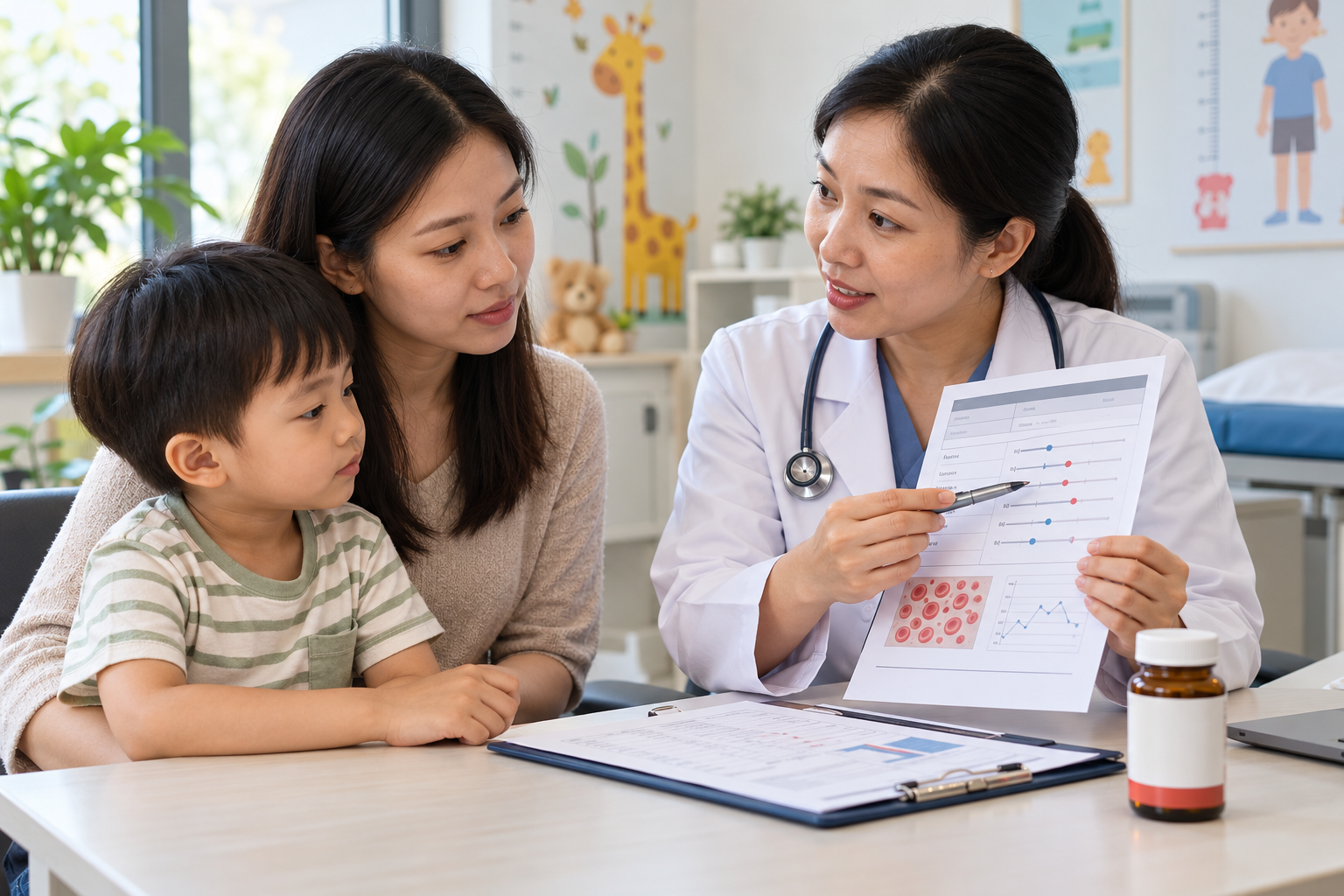 Vì sao không nên tự bổ sung sắt cho trẻ: cha mẹ trao đổi với bác sĩ nhi khoa
