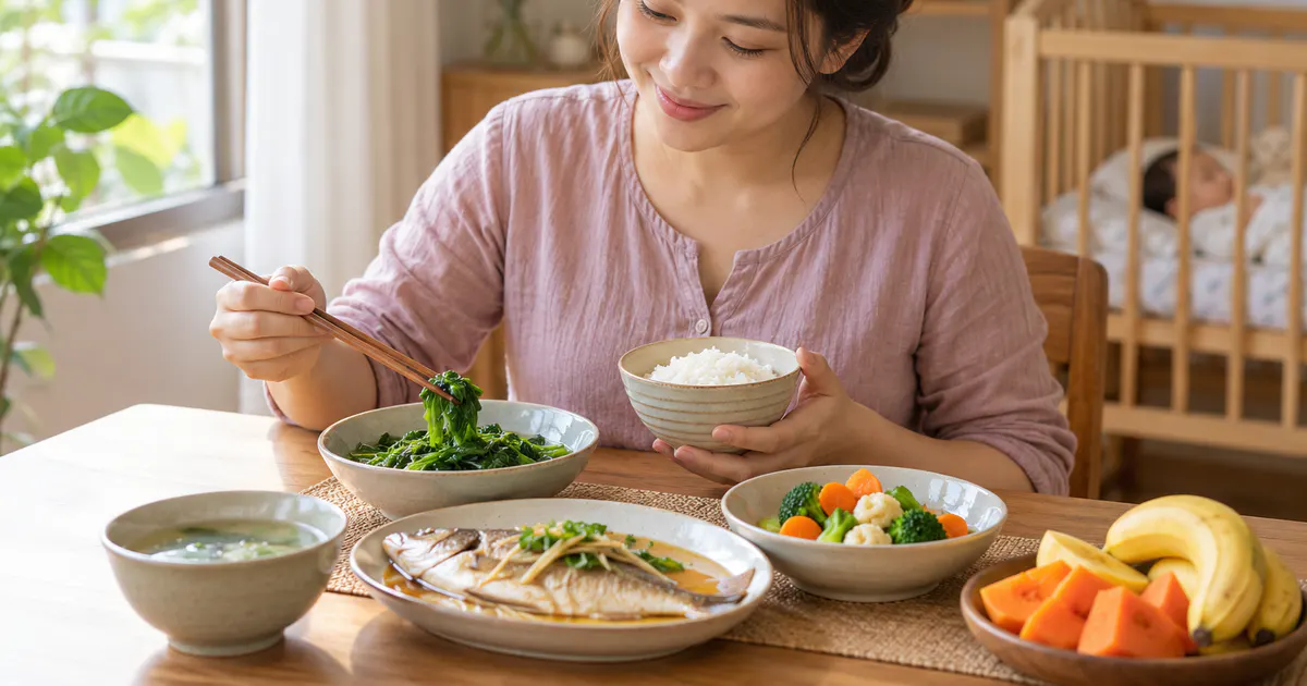 Mẹ sau sinh ăn gì để nhiều sữa với bữa ăn đủ chất tại nhà