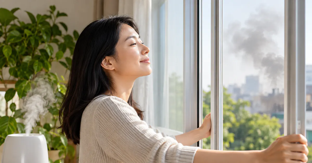 Giữ không khí sạch và ẩm để giảm kích ứng mũi