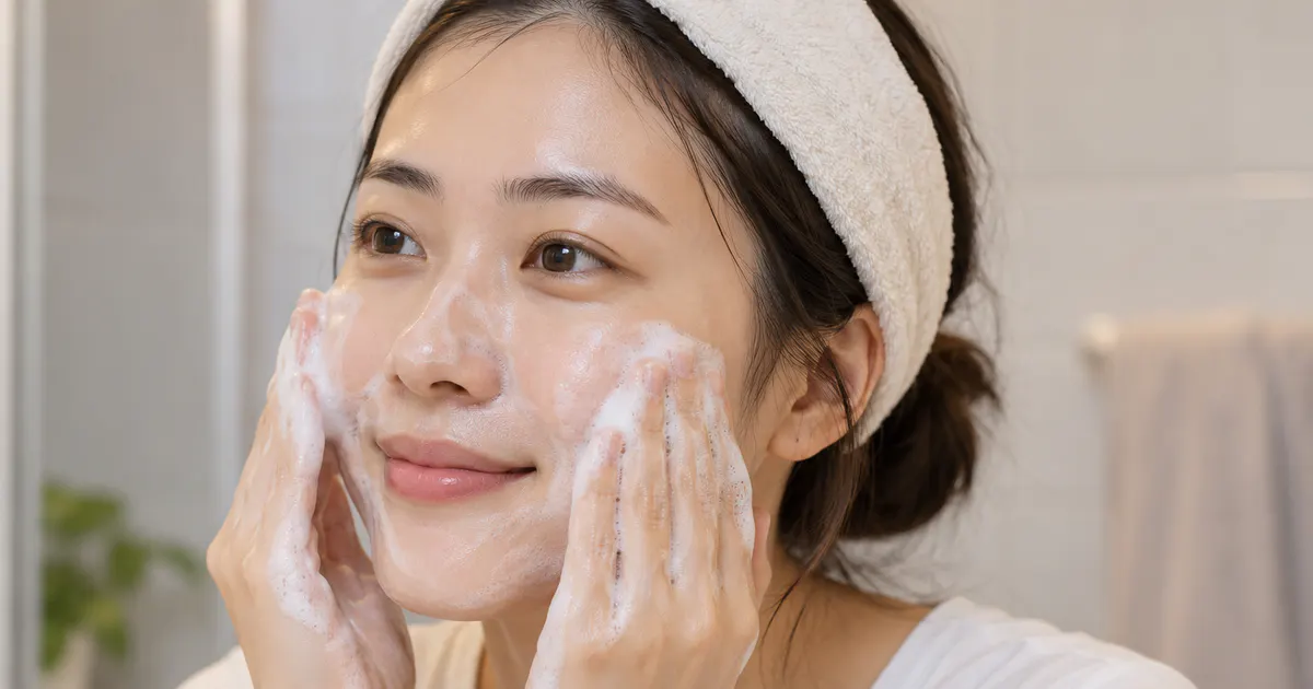Làm sạch da dịu nhẹ trong routine tối giản khi có mụn ẩn