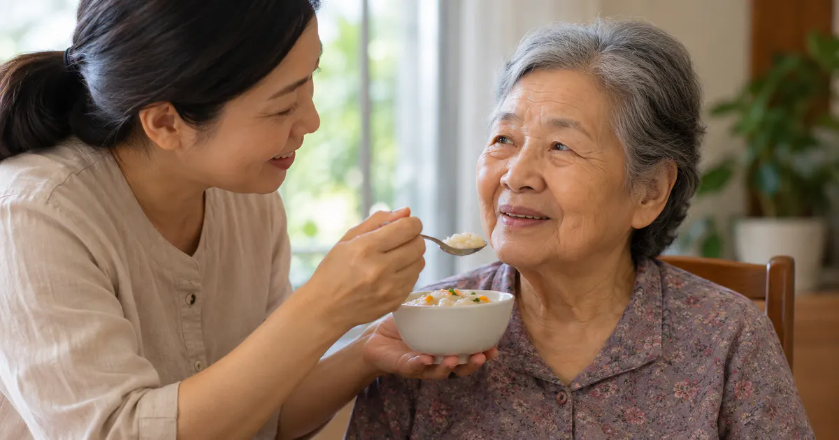 người cao tuổi ăn uống kém nên làm gì trong bữa ăn gia đình